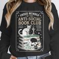 Anti-Social Book-Club Cat Graphic Unisex Sweatshirt