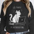 Antisocial Introvert Cat With Coffee On Computer Emo Goth Unisex Sweatshirt Antisocial Introvert Cat With Coffee On Computer Emo Goth Unisex Sweatshirt