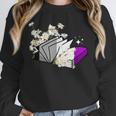Asexual Book Lover LGBT Reading Pride Ace Flag Daisy Unisex Sweatshirt Asexual Book Lover LGBT Reading Pride Ace Flag Daisy Unisex Sweatshirt