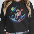 Astronaut Reading Book In Space Books Lover Bookworm Unisex Sweatshirt