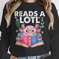 Axolotl Books Readsalotl Reading Bookworm Boys Girls Unisex Sweatshirt