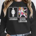 Back To School Library Unicorn Book Lover School Librarian Unisex Sweatshirt