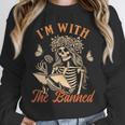 Banned Book Reading Squad Bookish I'm With The Banned Unisex Sweatshirt