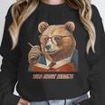 Bear Reading Book Glasses Library Zoo Teacher School Animal Unisex Sweatshirt
