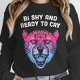Bi Shy And Ready To Cry Bisexual Introvert Bi Pride Unisex Sweatshirt Bi Shy And Ready To Cry Bisexual Introvert Bi Pride Unisex Sweatshirt