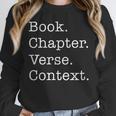 Book Chapter Verse Context Theology Christian Reformed Unisex Sweatshirt
