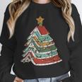 Book Christmas Tree For Librarians Book Lovers Unisex Sweatshirt