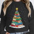 Book Christmas Tree Xmas Lights Book Lover Teacher Librarian Unisex Sweatshirt Book Christmas Tree Xmas Lights Book Lover Teacher Librarian Unisex Sweatshirt