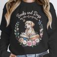 Book And Dog Lover Reading Humor Librarian Unisex Sweatshirt
