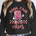 Book Fair Vibes School Librarian Retro 70s Reading Bookworm Unisex Sweatshirt Book Fair Vibes School Librarian Retro 70s Reading Bookworm Unisex Sweatshirt