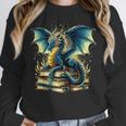 Book Lover Reading Fantasy Dragon Unisex Sweatshirt
