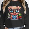 Book Lover Reading Pig Unisex Sweatshirt