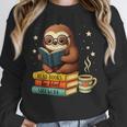 Book Lover Sloth Reading Bookish Library Read Books Be Kind Unisex Sweatshirt