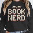 Book Nerd Retro Pixel Reading Librarian Aesthetic Unisex Sweatshirt