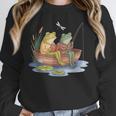 Book Shirt Frog Toad Fishing Vintage Book Frog Unisex Sweatshirt