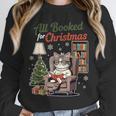 All Booked For Christmas Cute Bookish Cat Lover Unisex Sweatshirt All Booked For Christmas Cute Bookish Cat Lover Unisex Sweatshirt