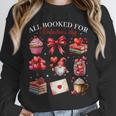 All Booked For Valentine Coquette Bow Girl Women Teacher Unisex Sweatshirt