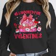 All Booked For Valentines Coquette Bow Book Valentine Day Unisex Sweatshirt