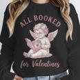 All Booked For Valentines Cute Cherub Vintage Book Lover Unisex Sweatshirt