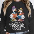 Bookish Goose Cute Geese With Hats Reading Books Unisex Sweatshirt Bookish Goose Cute Geese With Hats Reading Books Unisex Sweatshirt