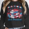 Books Fireworks And Freedom Independence Day Book Lover Unisex Sweatshirt Books Fireworks And Freedom Independence Day Book Lover Unisex Sweatshirt