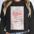 Books Flowers Art Flower Stack Pastel Feminine Unisex Sweatshirt