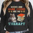 BOOKS AND MAINE COONS ARE MY THERAPY Main Coon Unisex Sweatshirt