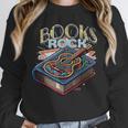 Books Rock Rock'n Roll Science Of Reading Teachers Guitar Unisex Sweatshirt