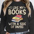 I Like My Books With a Side Of Panic Thriller Unisex Sweatshirt I Like My Books With a Side Of Panic Thriller Unisex Sweatshirt