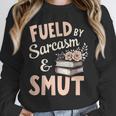 Bookworm Fueled By Sarcasm And Smut Book Reading Unisex Sweatshirt Bookworm Fueled By Sarcasm And Smut Book Reading Unisex Sweatshirt