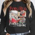 Born To Read Forced To Work Santa Christmas Book Lover Retro Unisex Sweatshirt Born To Read Forced To Work Santa Christmas Book Lover Retro Unisex Sweatshirt