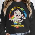 Cat Mom Loves Cats Dad Not In The Mood For People Introvert Unisex Sweatshirt Cat Mom Loves Cats Dad Not In The Mood For People Introvert Unisex Sweatshirt