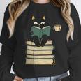 Cat Reading Book Unisex Sweatshirt