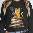 Cat Reading Books Unisex Sweatshirt