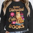 Cat Shirts For Women Book Lover Shirt Cats And Books Unisex Sweatshirt