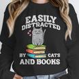 Cats And Books Read Reading Librarian Book Across America Unisex Sweatshirt
