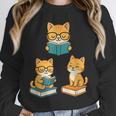 Cats Reading Book Lover Reading Bookworm Reader Unisex Sweatshirt