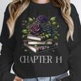 Chapter 14 14th Birthday Girls Book Lovers Gothic Flowers Unisex Sweatshirt