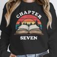 Chapter Seven Book Reading 7th Birthday 7 Year Old Unisex Sweatshirt