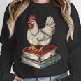 Chicken Books Back To School First Day Of School Boys Girls Unisex Sweatshirt Chicken Books Back To School First Day Of School Boys Girls Unisex Sweatshirt