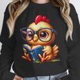Chicken Reading a Book Farm Animal Chick Unisex Sweatshirt Chicken Reading a Book Farm Animal Chick Unisex Sweatshirt