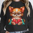 Chihuahua Reading a Book Dog Unisex Sweatshirt