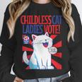 Childless Cat Ladies Vote Kamala Harris Cute Comic Book Cat Unisex Sweatshirt