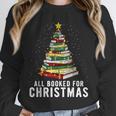 Christmas Book Tree All Booked For Xmas Unisex Sweatshirt Christmas Book Tree All Booked For Xmas Unisex Sweatshirt