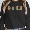 Christmas Library Gingerbread Man Books Lover Bookish Unisex Sweatshirt