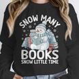 Christmas Reading Snowman So Many Books Men Women Kids Unisex Sweatshirt