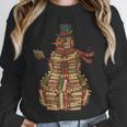 Christmas Snowman Made Of Books Holiday Reading Xmas Unisex Sweatshirt Christmas Snowman Made Of Books Holiday Reading Xmas Unisex Sweatshirt