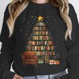 Christmas Tree Bookshelf Book Lover Library Unisex Sweatshirt Christmas Tree Bookshelf Book Lover Library Unisex Sweatshirt