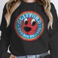Clifford The Big Red Dog Round Distressed Logo Kids Books Unisex Sweatshirt