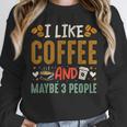 Coffee & Introvert Humor Tee Quote Cute Font Unisex Sweatshirt Coffee & Introvert Humor Tee Quote Cute Font Unisex Sweatshirt